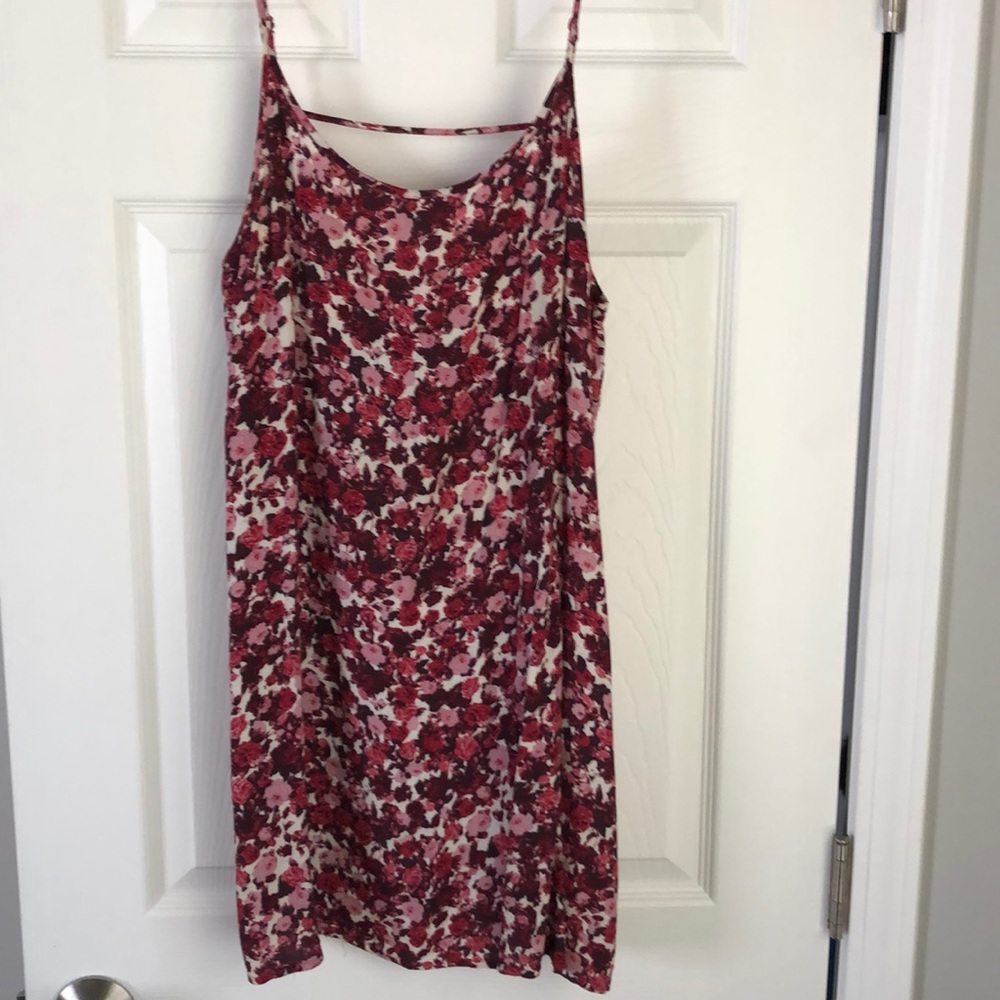 Floral mini dress spaghetti strap